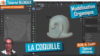 Coquille d'escargot - Gary part 1 - modélisation organique