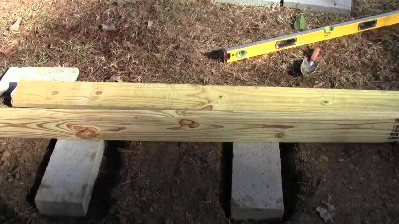 SHED RAMP FOUNDATION AND FRAMEWORK 2 OF 3 - YouTube