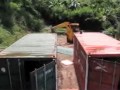 Cutting and merging a steel shipping container