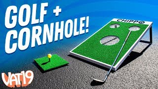 Play Cornhole With Golf Clubs! ⛳