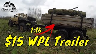 $15 RC Trailer, 1:16 WPL C14. How to get yours :)