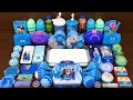 BLUE FROZEN Slime | Mixing Random Things into GLOSSY Slime | Satisfying Slime Videos #594