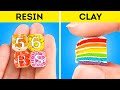 EPOXY RESIN vs POLYMER CLAY || Miniature Crafts You'll Love