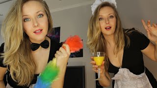 👭ASMR👸 TWO nice MAIDS will make your morning VERY SPECIAL 👸