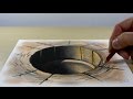 Trick Art on Paper, Painting 3D hole dry land