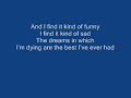 Mad World - Gary Jules (Lyrics)