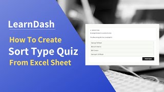 How to create image based sort type quiz in LearnDash easily