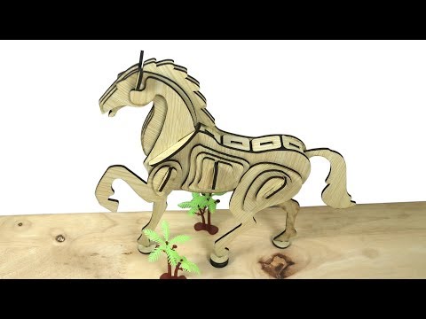 Hướng dẫn lắp ráp con ngựa 3D từ những miếng Puzzle - Đồ Chơi Puzzle - Brett stevenson