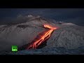 Stunning video: Streams lava pouring