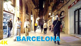 Barcelona Street Walking Tour - Puerta Angel 2023 Spain 4K