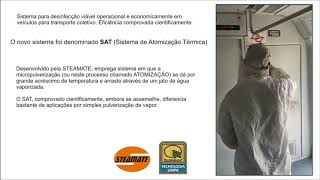 Desinfecção em veículos de transporte urbano. Eficiência garantida contra COVID-19 (Corona vírus)