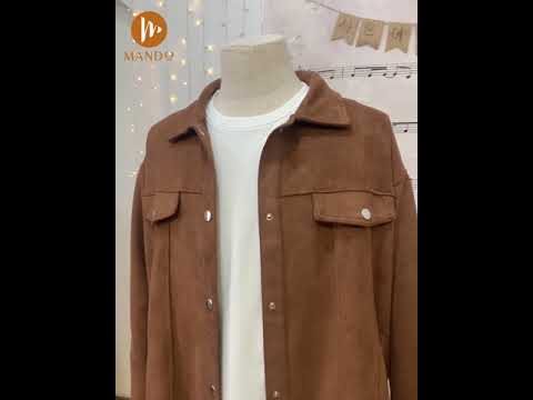 Áo khoác da lộn nam nữ unisex thời trang MANDO AK13