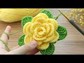 Wow Amazing💯👌you won't believe I did this / Very easy crochet rose flower motif making for beginners