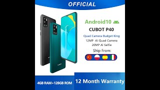 See Capabilities Cubot P40 Samsung S5K2T7 20Mp Selfie Camera Face Recognition Android 10 Nfc 4G Lte