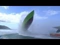 Wave hits boat - Accident at Teahupoo