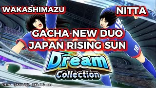 Gacha New Duo Japan Rising Sun, Nitta & Wakashimazu Dream Collection. Captain Tsubasa Dream Team