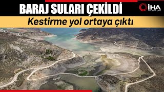 Sular Çekilince Ortaya Çıkan Yol 18 Köyün Ulaşımını Kolaylaştırdı