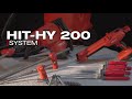 Hilti HIT-HY 200 System with Safe Set™ Technology