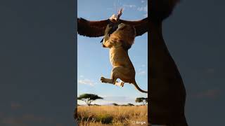 Eagle Vs Lion Jab King Of Sky Bana Jungle Ka Shikaar
