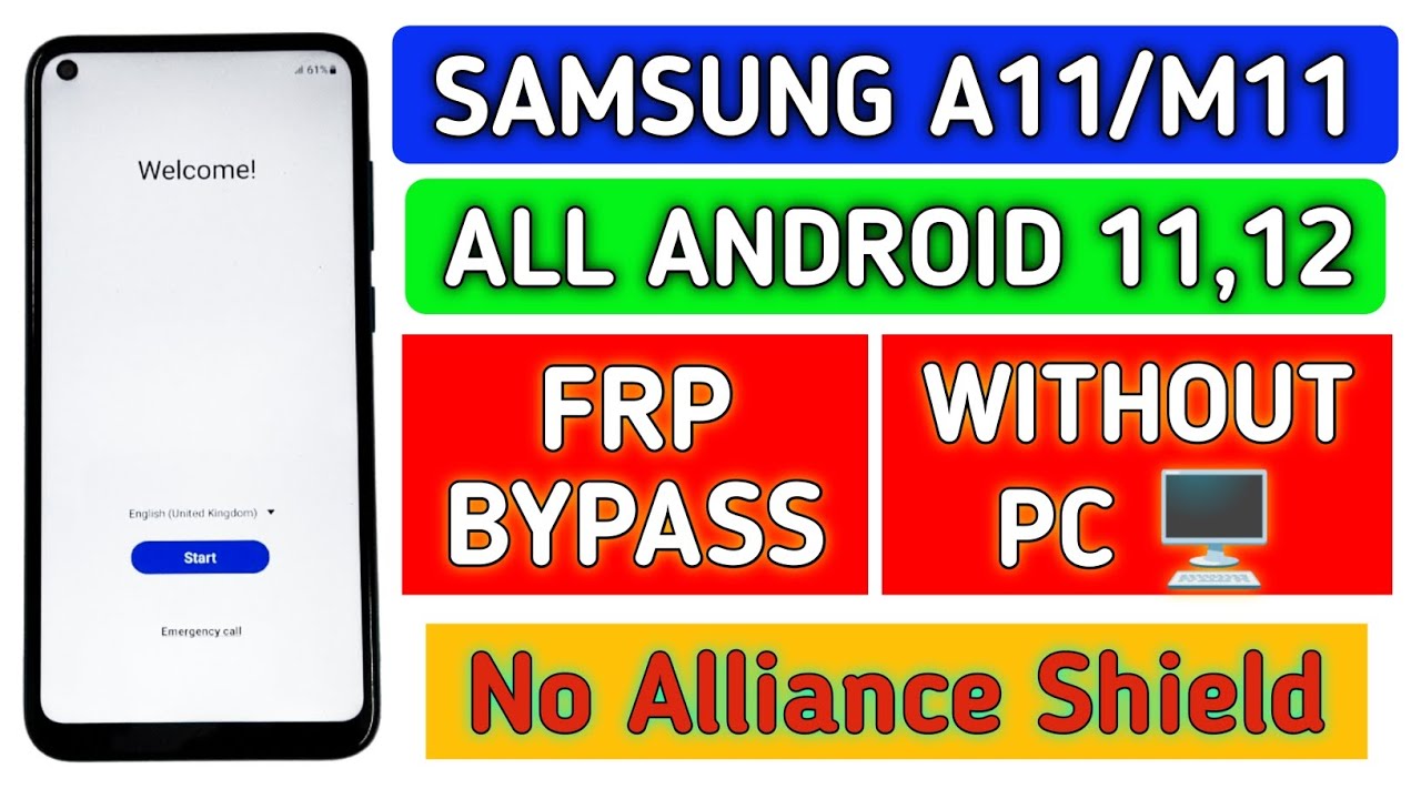 Samsung A11/M11 Android 11,12 frp bypass without pc 2023 Samsung A11/M11 Android 11,12 frp bypass without pc 2023