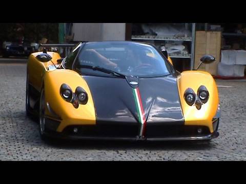 I have filmed an incredible custom Pagani Zonda Cinque Roadster 