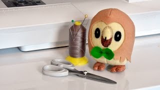 Let's Make Rowlet! Felt Pokemon Starter Art Doll