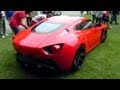 Aston Martin V12 Vantage Zagato - BRUTAL revs and start up SOUND!!! - Concorso d'Eleganza 2011