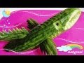 Art In Cucumber Shark - Fruit Vegetable Carving Garnish - Cucumber Sushi Garnish