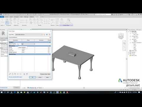 Family Revit | Bài 21: Tham số ẩn/hiện đối tượng Visible