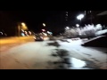 Morgan gets too excited for the first snowfall.