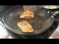 Salmon with a lemon butter sauce in 10 minutes!