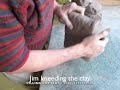 Kneeding the clay