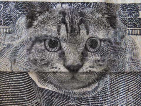 Hidden images on money