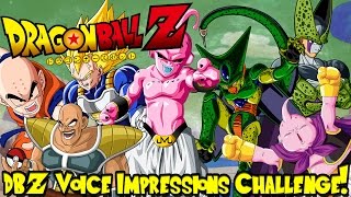 DRAGON BALL Z VOICE IMPRESSION CHALLENGE! - Challenge Yourselves As Well!
