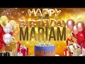 MARIAM - Happy Birthday Mariam
