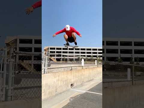 Danny Hamaguchi Kickflip over the fence #skateboarding