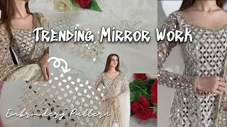Most Trending Mirror Work Outfit Designing Diy Mirror Work Embroidery