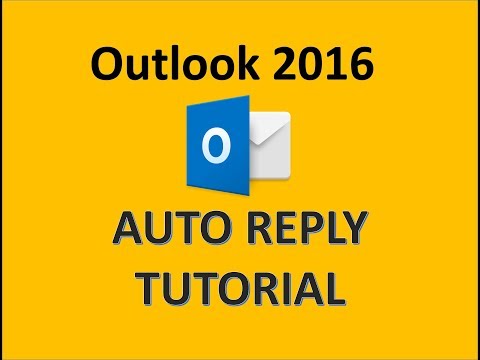 Outlook 2016 - Auto Reply Tutorial - How to Set Up Automatic Out of Office Email Message in MS 365