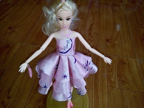 May váy xòe, váy 3 tầng , váy dạ hội , váy công chúa cho búp bê cực đơn giản