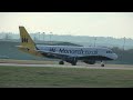 Monarch Airbus A320 Takeoff from East Midlands Airport sounding great