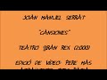 Joan Manuel Serrat   Cansiones Teatro Gran Rex 2000
