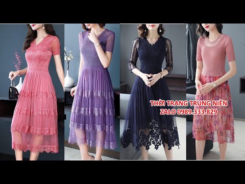 Thời Trang Trung Niên, Đầm trung niên U30 U40, U50, U60 Nữ Cao cấp 2020 Sang trọng tphcm, Hà Nội
