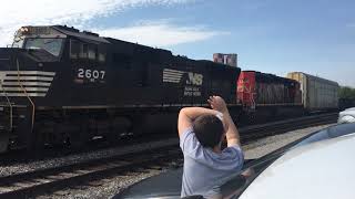 NS and old CN GF 30t in Bellevue at NKP Museum