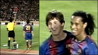The Day Messi & Ronaldinho Played Together For The FIRST Time!! - Very Rare Foot
