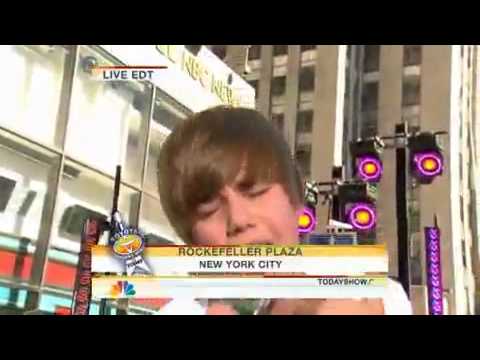 Justin Bieber One Time - Today Show Live!