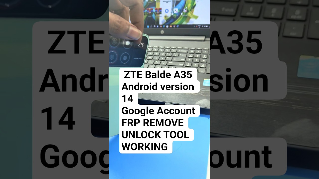 how To ZTE Balde A35 password to FRP Google Account how To ZTE Balde A35 password to FRP Google Account