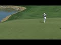 Ernie Els slams in a 28-foot birdie putt at Accenture