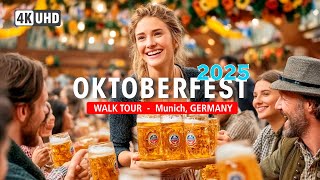 Oktoberfest 2025 Yürüyüş Turu 4K Münih Dünyanın En Büyük Bira Festivali