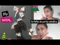 DIY enfeite de porta natalino...muito lindo💜😊😍