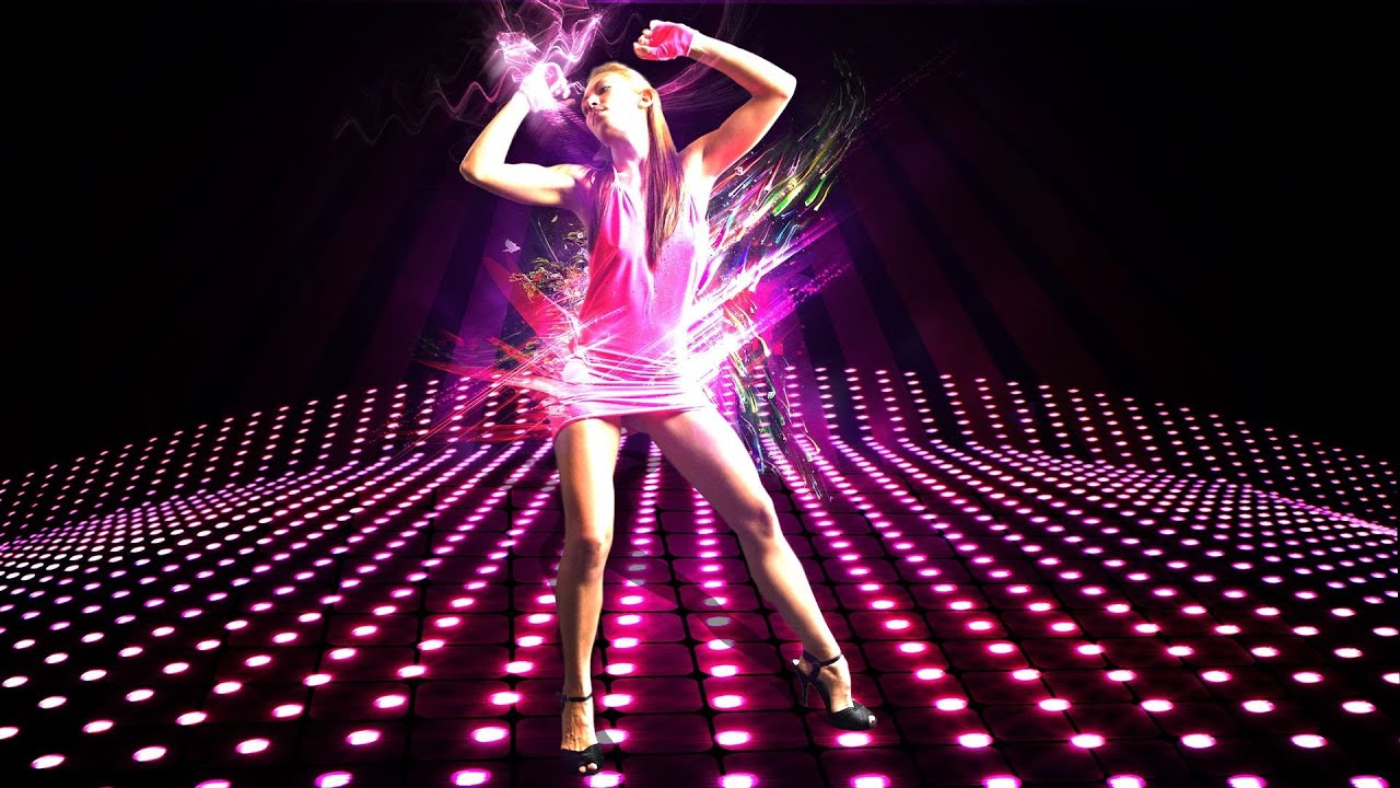 Nude girl electro dance fan image